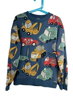 H&M Crewneck Cars and Trucks Sweatshirt Size 10